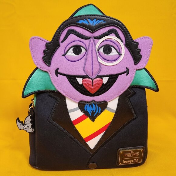 Loungefly Sesame Street Count Von Count Cosplay Mini Backpack NEW - Picture 1 of 15